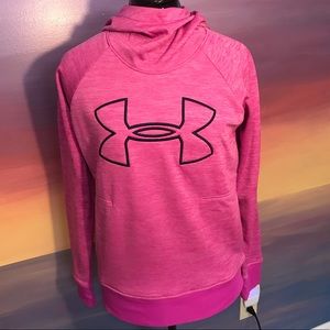 Under Armour pink cold gear hooded top NWT